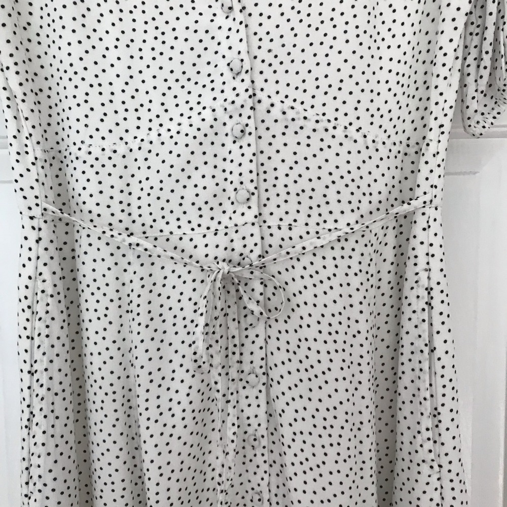 Abercrombie & Fitch NWT Puff Sleeve Button Down Mini Dress - Picture 6 of 10